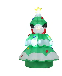 Venkovní vánoční figurky Markslöjd LED figurka Santa Tree, nafukovací, pohyblivá