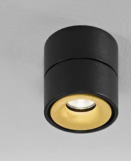 Podhledová svítidla Egger Licht Egger Clippo LED stropní spot, černý-zlatá, 2700 K