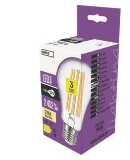 LED žárovky EMOS LED žárovka Filament A67 A++ 17W E27 teplá bílá Z74290
