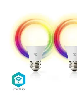 Žárovky  SmartLife chytrá LED žárovka E27 9W 806lm barevná + teplá/studená bílá, sada 2ks