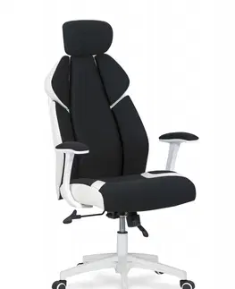 Kancelářské židle HALMAR Kancelářské křeslo Foton bílé/černé