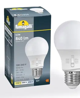 LED žárovky Fumagalli E27 8,5W LED žárovka A60 CCT 2 700/4 000/6 500 K