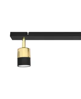 Svítidla  LED Bodové svítidlo TUBSSON 2xGU10/6,5W/230V černá/zlatá 