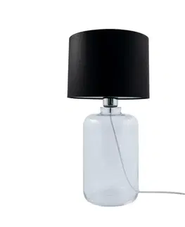 Designové stolní lampy ZUMALINE Stolní lampa SAMASUN čirá 5501BK