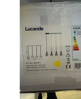 Svítidla Lucande Lucande - Lustr na lanku ABLY 4xE14/40W/230V 