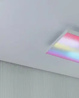 LED nástěnná svítidla PAULMANN LED Panel Velora Rainbow dynamicRGBW hranaté 295x295mm 1420lm RGBW bílá