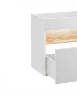 Koupelnový nábytek Comad Umyvadlová skříňka Bahama 820 1S alpská bílá/dub votan