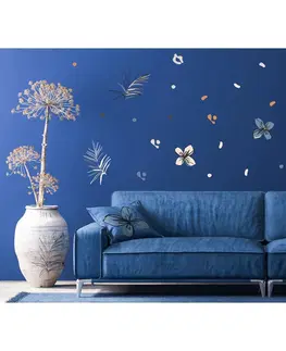 Samolepky na zeď Samolepicí dekorace Vector graphic florals, 30 x 30 cm