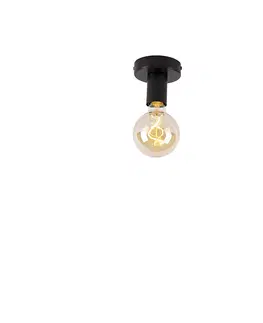 Stropni svitidla Moderní stropní svítidlo černé 9 cm - Facil