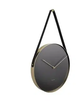 Hodiny Karlsson 5767BK designové nástěnné hodiny, pr. 34 cm