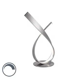 Stolni lampy Designová stolní lampa z oceli včetně LED a stmívače - Belinda