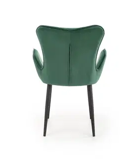 Židle Jídelní křeslo K427 Halmar Tmavě zelená