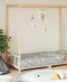 Dětské pokoje Dětská postel s nebesy Dekorhome 90 x 200 cm