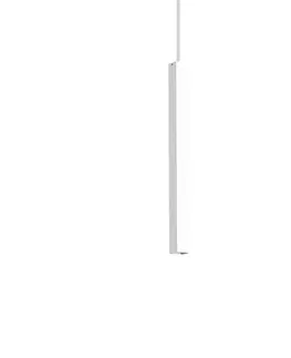 LED lustry a závěsná svítidla LED Závěsné svítidlo Ideal Lux Ultrathin SP1 Small Square Bianco 194189 12W 760lm 40cm hranaté bílé