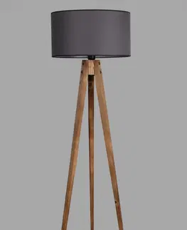 Svítidla Opviq Stojací lampa Tripod Ceviz 153 cm šedá