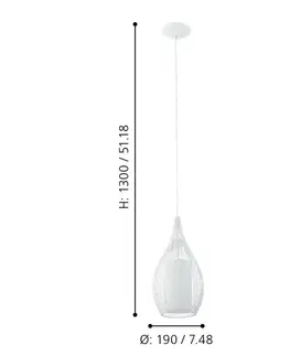 Moderní závěsná svítidla EGLO Závěsné svítidlo RAZONI 92251