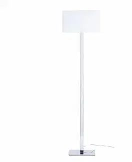 Moderní stojací lampy RED - DESIGN RENDL RENDL PLAZA stojanová bílá chrom 230V E27 42W R11984