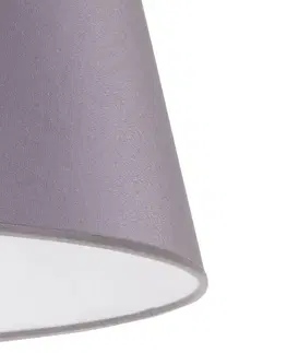 Stínidlo na lampu Duolla Stínidlo na lampu Cone 22,5 cm, chintz šedá/bílá