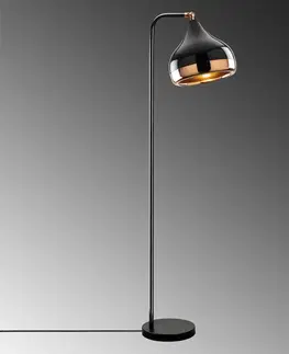 Svítidla Opviq Stojací lampa Yıldo 120 cm černo-měděná
