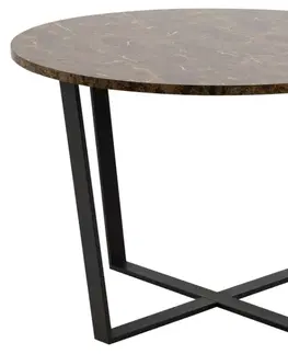 Jídelní stoly Actona Jídelní stůl Amble hnědý mramor