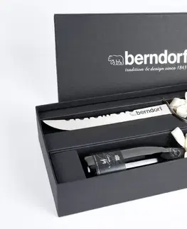 Kuchyňské nože BERNDORF Dárkový box Berndorf se šavlí na Sabráž