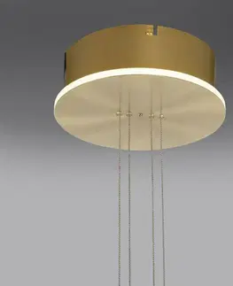 Chytré osvětlení PAUL NEUHAUS Q ETIENNE závěsné svítidlo Smart Home mosaz kruhové ZigBee 2700-5000K