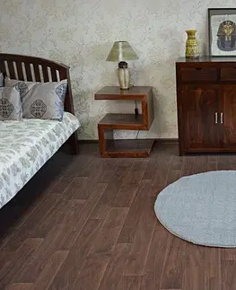 Koberce a koberečky Dywany Lusczow Kulatý koberec SHAGGY MICRO stříbrný, velikost kruh 100