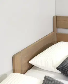 rozkládací Rozkládací postel s úložným prostorem FUEGO - s čely, masiv buk