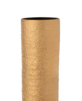 Dekorativní vázy Zlatá keramická váza Gatsby L - Ø15*40 cm J-Line by Jolipa 7161