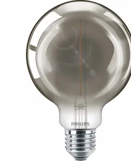 LED žárovky Philips LED Classic 15W G93 E27 smoky ND