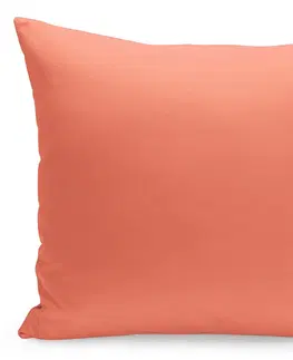 Dekorační povlaky na polštáře Jednobarevný povlak v pomerančové barvě