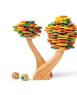 Dřevěné hračky Woody Balanční hra Strom, 13 cm