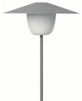 Zahradní lampy Přenosná LED lampička vysoká šedá BLOMUS