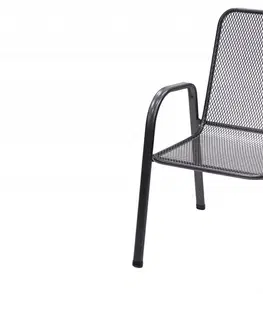 Zahradní židle a křesla DEOKORK Kovová židle (křeslo) Sága nízká