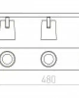 Moderní bodová svítidla RED - DESIGN RENDL RENDL KENNY III přisazená bílá/černá 230V GU10 3x35W R12918