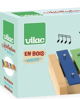Hudební nástroje pro děti Vilac Kovový xylofon XYZAS barevný