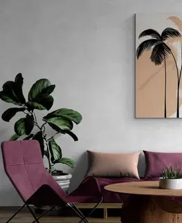 Obrazy abstraktní tvary Obraz abstraktní botanické tvary palmy