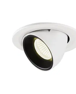LED podhledová svítidla SLV BIG WHITE NUMINOS GIMBLE S zápustné stropní svítidlo bílé/černé 4000 K 20° 1005912