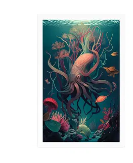 Podmořský svět Plakát surrealistická sépie