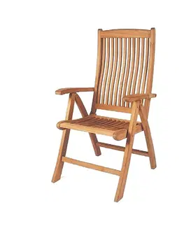 Zahradní židle a křesla ASKO Zahradní polohovatelné křeslo RIVIERA (teak)
