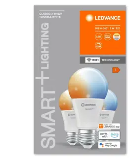 LED žárovky OSRAM LEDVANCE SMART+ WiFi A60 9W 230V TW FR E27 TRIPLE PACK 4058075778832
