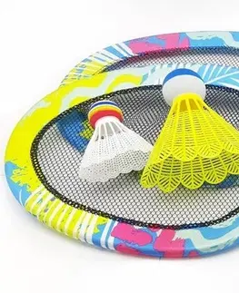 Hračky na zahradu WIKY - Barevný plážový badminton set 56cm