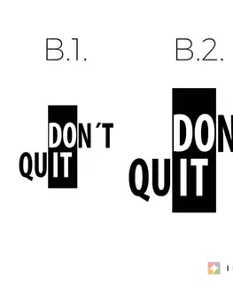 Samolepky na zeď Motivační samolepka na zeď - Don´t quit, do it