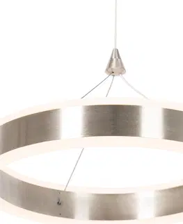 Zavesna svitidla Závěsné svítidlo ocelové 30 cm včetně LED 3-stupňově stmívatelné - Lyani