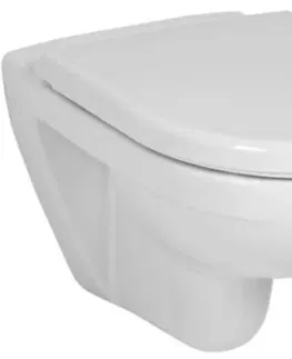 WC sedátka GEBERIT DuofixBasic s bílým tlačítkem DELTA21 + WC JIKA LYRA PLUS + SEDÁTKO DURAPLAST 458.103.00.1 21BI LY6