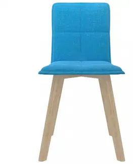 Židle Jídelní židle 4 ks látka / buk Dekorhome Světle šedá