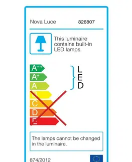 Moderní stropní svítidla Nova Luce Stylové přisazené stropní svítidlo Perleto - 2 x 10 W, pr. 350 mm, šedá NV 826807