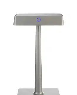 LED stolní lampy Light Impressions Deko-Light stolní lampa Algieba 3,7V DC 2,20 W 3000 K 212 lm 175 šedá s bezdrátovým nabíjením telefonu 346040