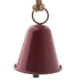 Domovní alarmy Kovový závěsný zvonek Ringle červená, 9,5 x 12 cm
