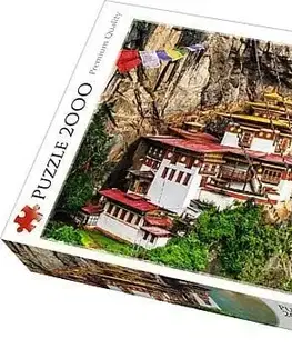 Hračky puzzle TREFL - Puzzle Tygří hnízdo v Bhútánu 2000